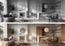 design 3d wabi sabi japandi interior with realistic render